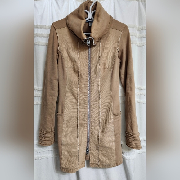 The People Have Spoken Jackets & Blazers - Vintage, Distressed, Tan Colored, The People Have Spoken Coat. Final Price!